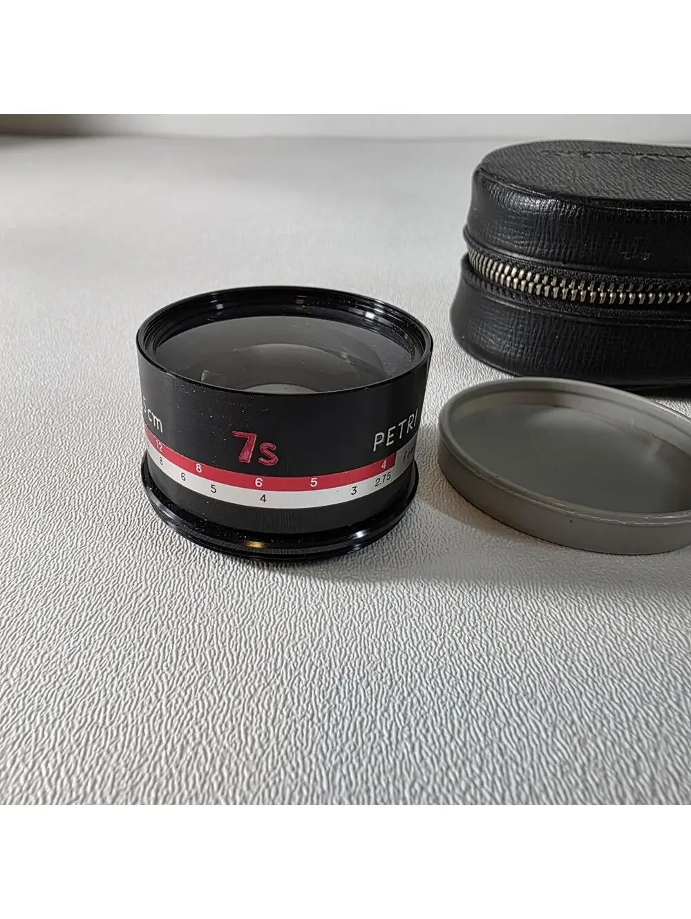 Wide Angle and Telephoto Auxiliary Lenses for Petri 7S Camera